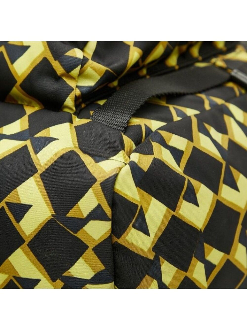 Prada Backpack Black Yellow Green Nylon - Picture 4 of 9